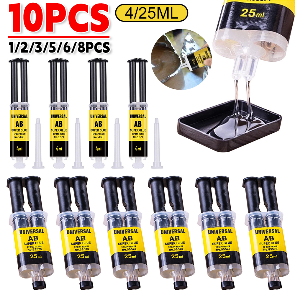 Wood Filler Stick - 4/25ml Epoxy Resin AB Glue Waterproof
