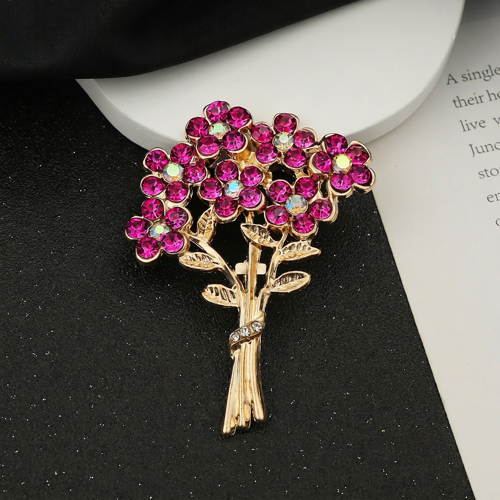Fuchsia Rhinestone Brooch Roma – Home Improvement Store recenzja i cena