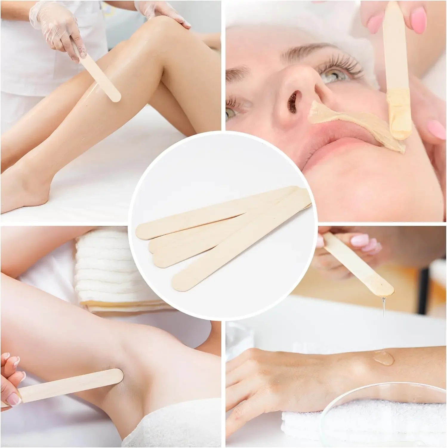 200/100/50/5pcs Tattoo Waxing  – Wood Filler Stick recenzja i cena